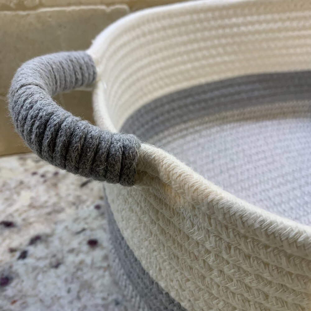 Rope Cotton Basket - NWOT - Picture 2 of 5